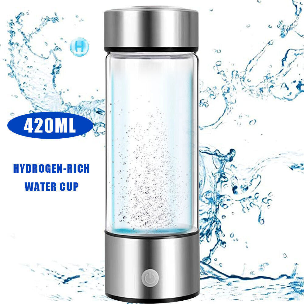 Hydrogen Water Bottle - 420ml Alkaline Water Generator