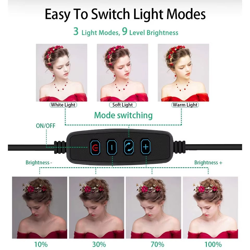 Ring LED Light with Tripod Stand
