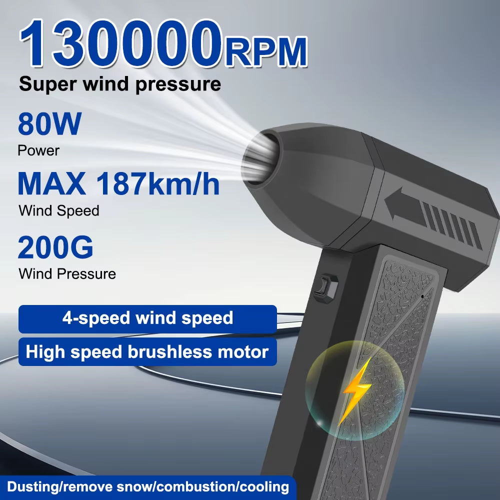 Powerful Air Blower - Portable / 4 Speed