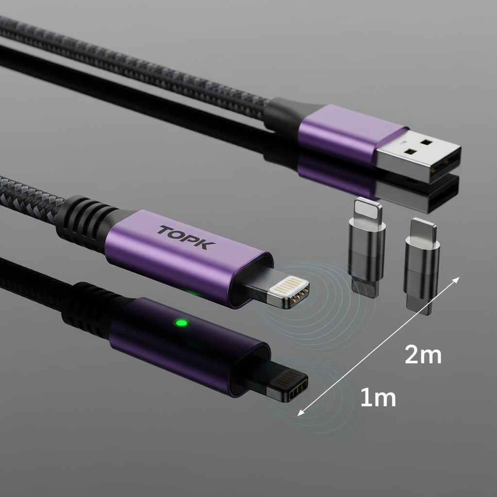 Magnetic Charging Cable Tip - 1M-2M / Fast Charge