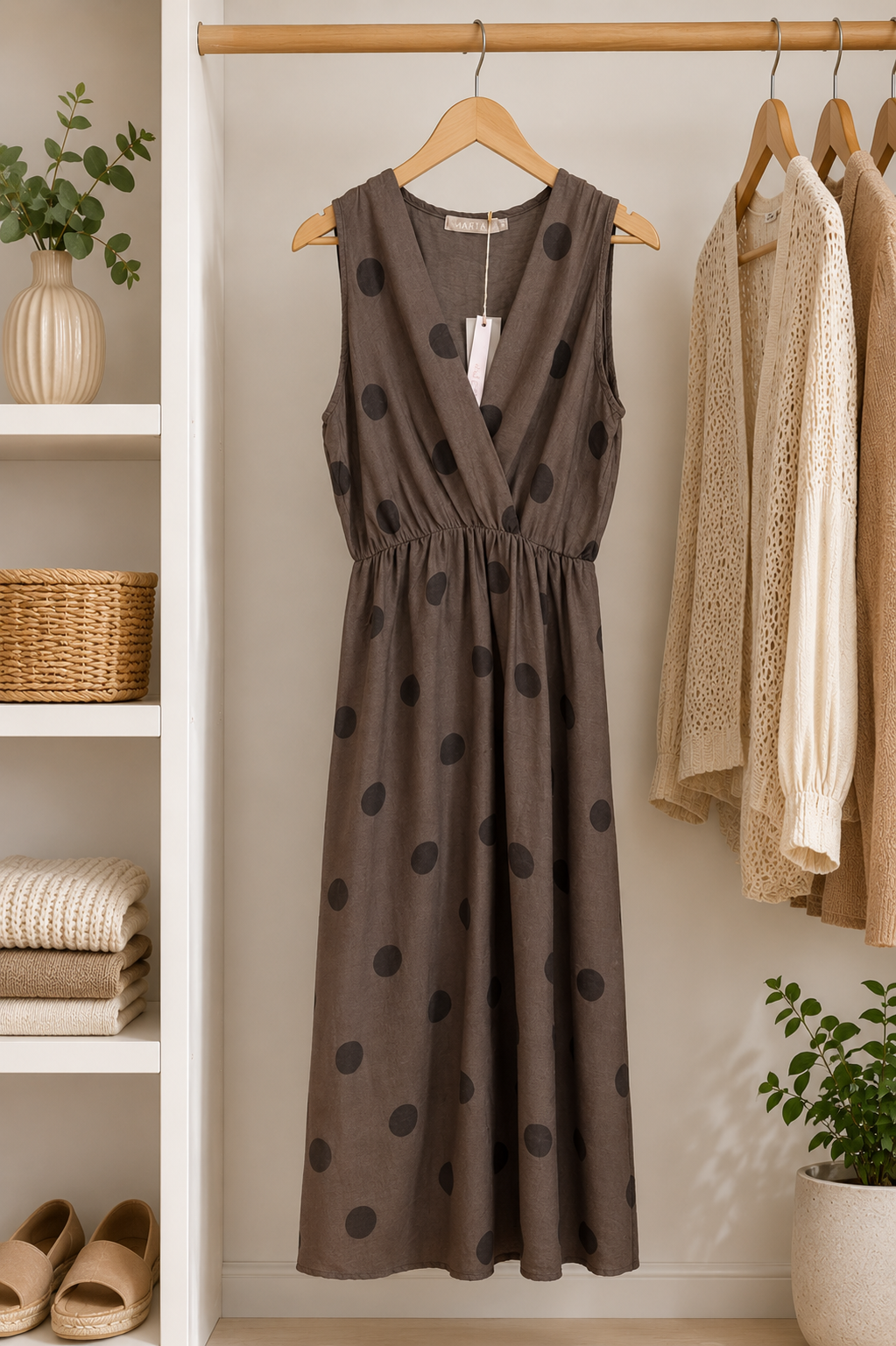 Klänning Linetta brown