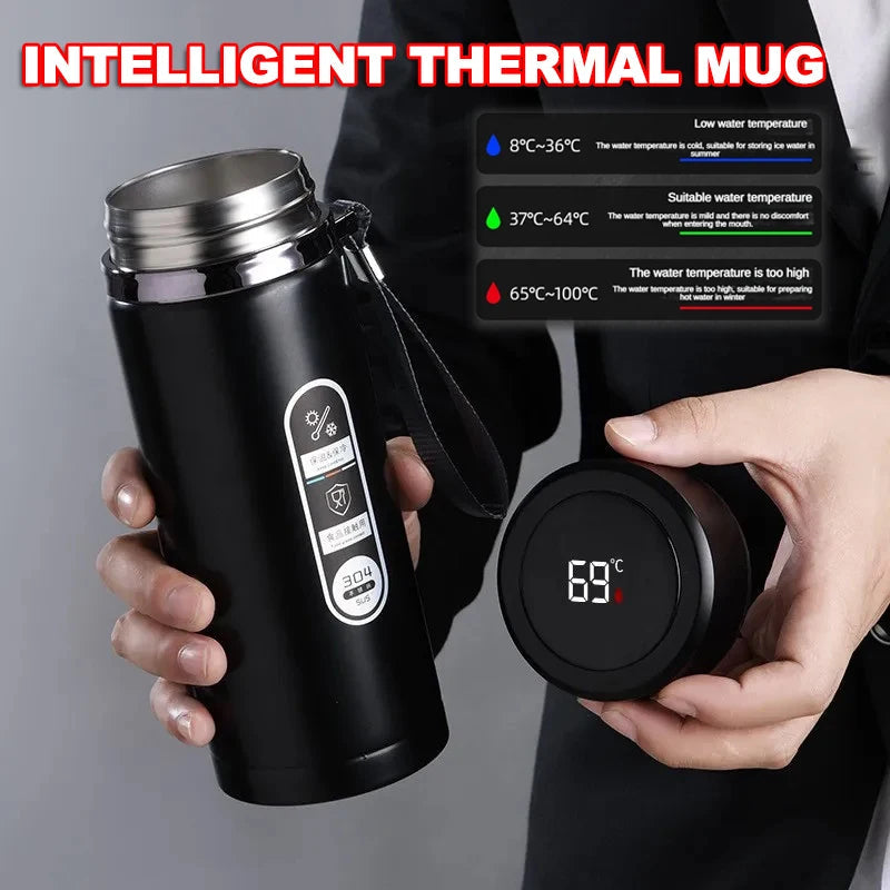 LED Insulated Flask - Temp Display