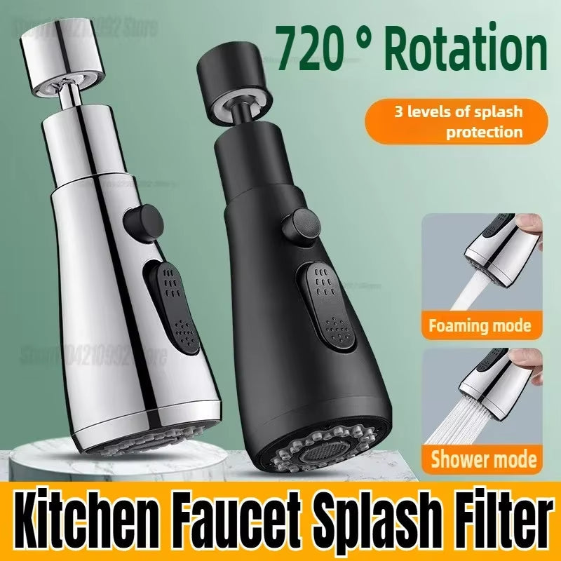 360° Swivel Faucet Extender - 3-Mode Spray