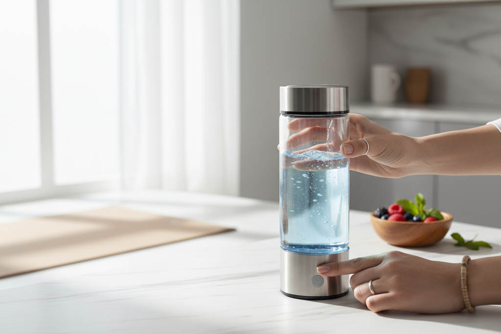 Hydrogen Water Bottle - 420ml Alkaline Water Generator