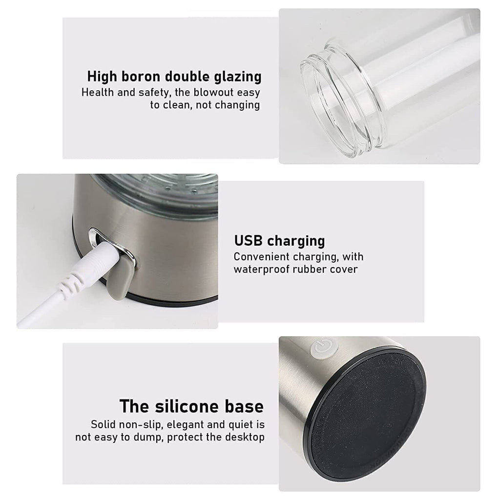 Hydrogen Water Bottle - 420ml Alkaline Water Generator