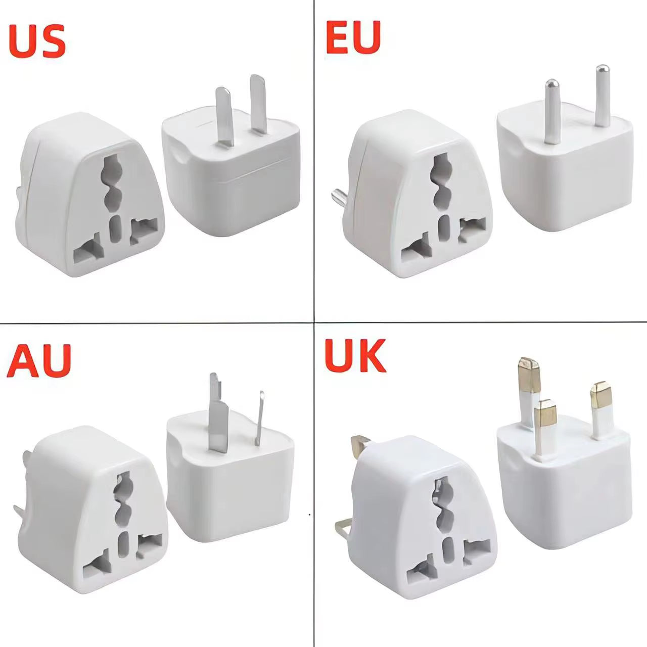 Universal Travel Plug Adapter (EU/US/UK/AU)