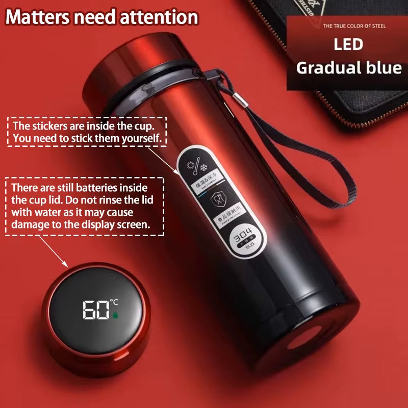 LED Insulated Flask - Temp Display