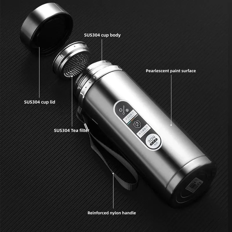 LED Insulated Flask - Temp Display