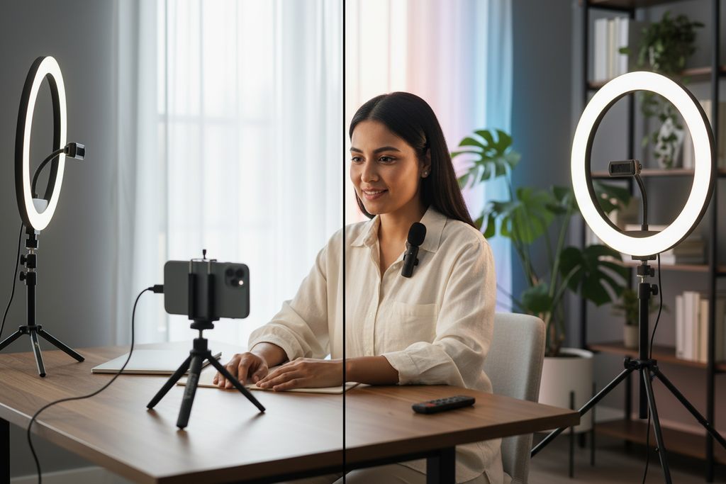 Ring LED Light with Tripod Stand