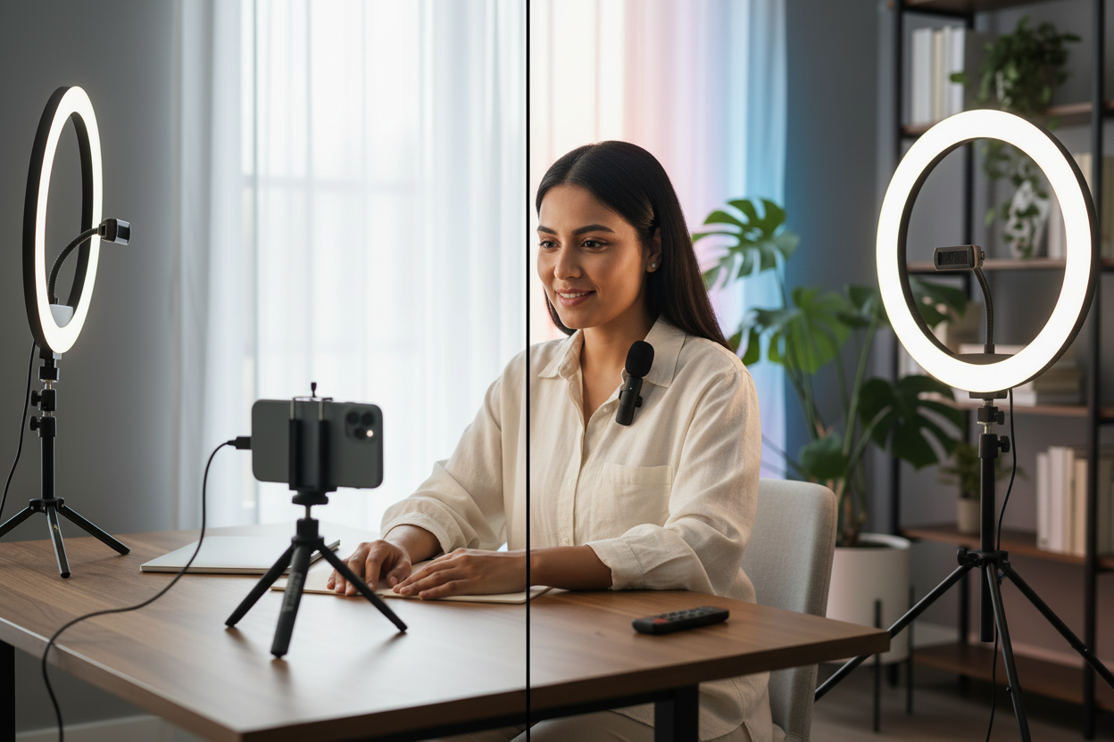 Ring LED Light with Tripod Stand