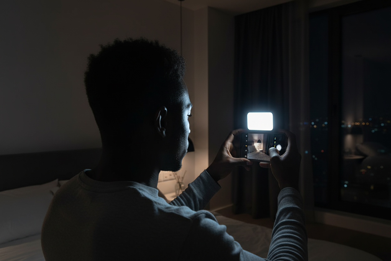 Portable LED Selfie Light - Clip-On