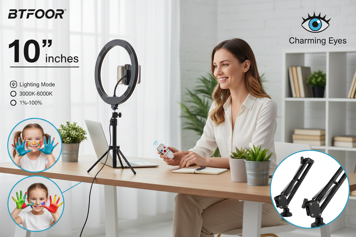 Ring LED Light with Tripod Stand