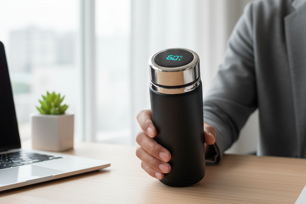 LED Insulated Flask - Temp Display