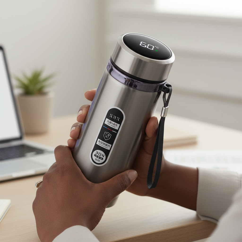 LED Insulated Flask - Temp Display