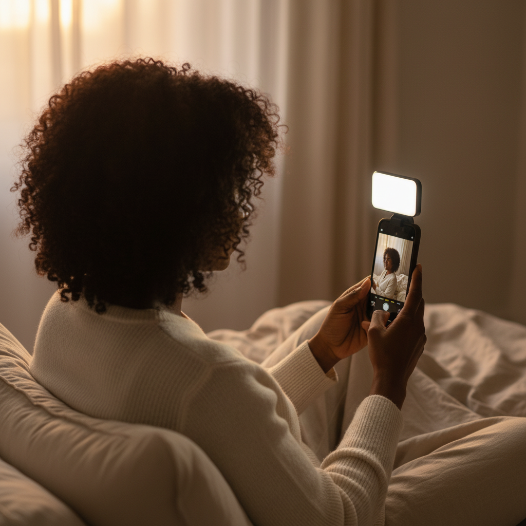 Portable LED Selfie Light - Clip-On