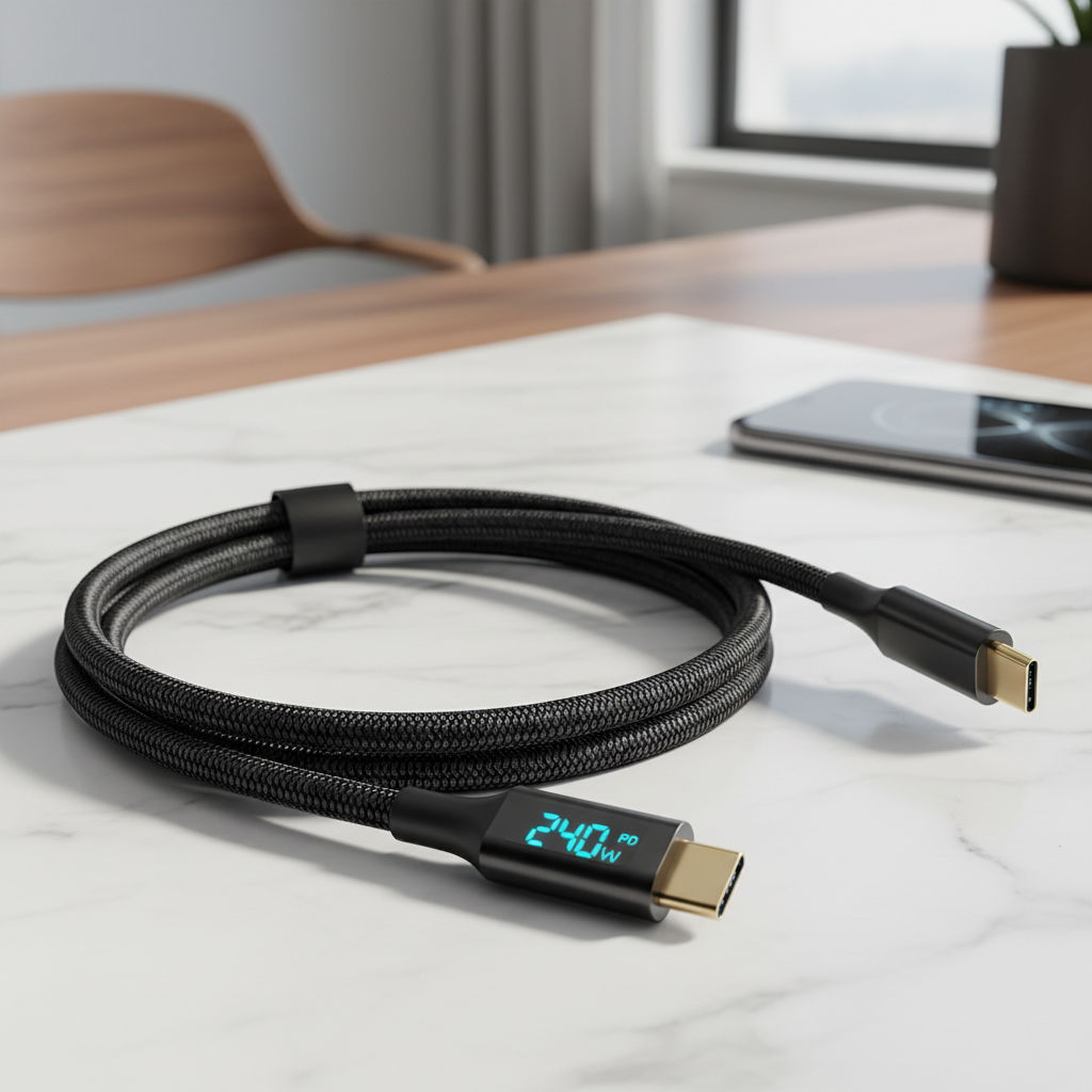 Fast Charge C-Cable - 240W / Digital Display