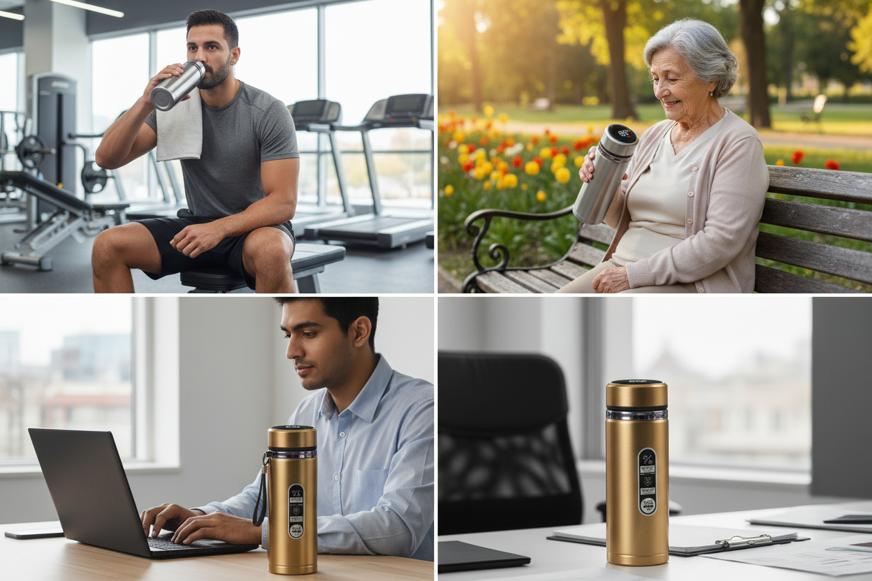 LED Insulated Flask - Temp Display